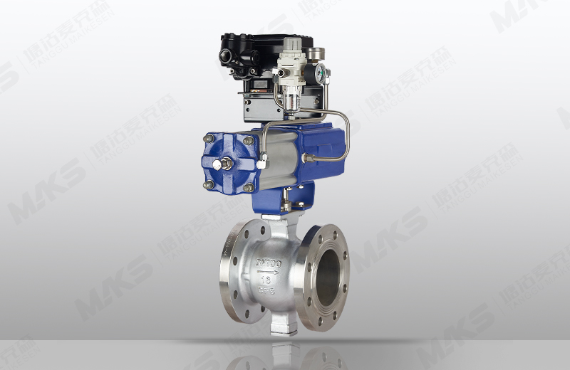 氣動(dòng)V型法蘭球閥