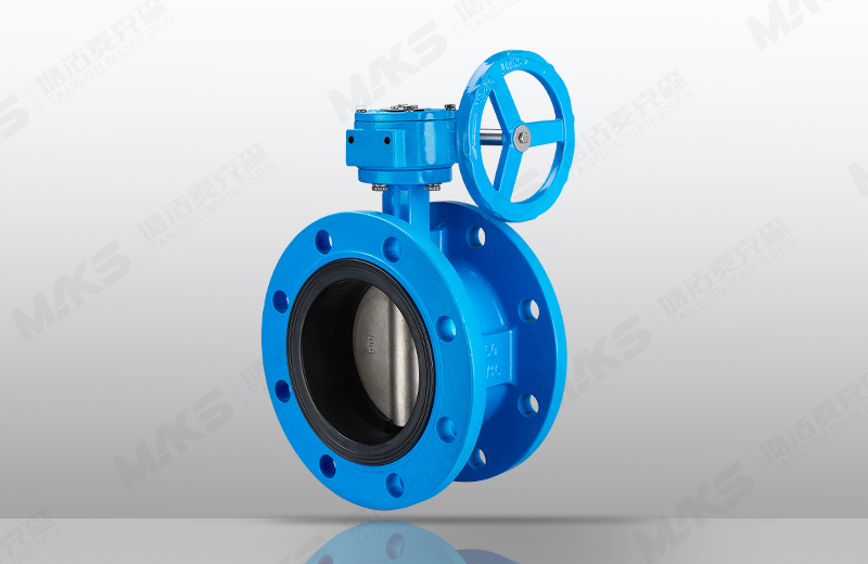 法蘭中心板式蝶閥(蝸輪)